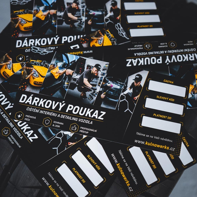 Dárkový poukaz - Detailing & Čištění interiéru